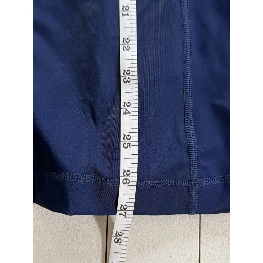 Lands End Navy Blue Full Zip Short Sleeve Rash Guard | Surf Beach Sun | Sz L - Picture 9 of 9